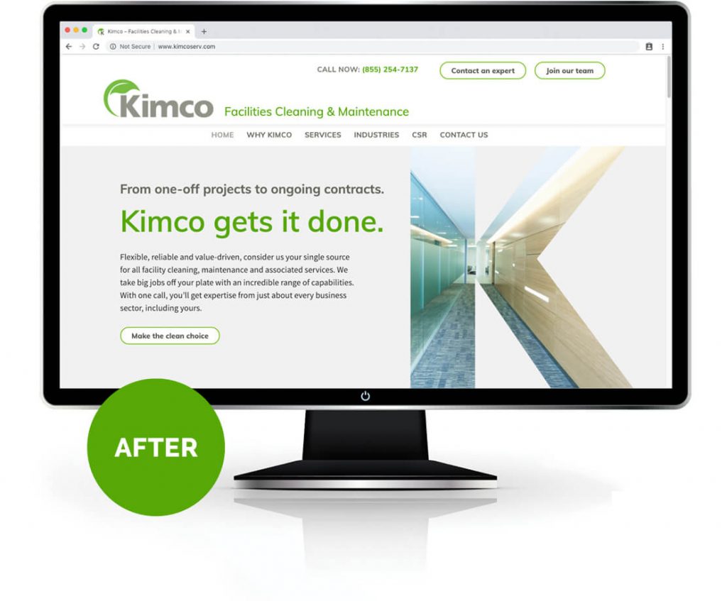 Kimco Services Website Redesign And Brand Revitalization