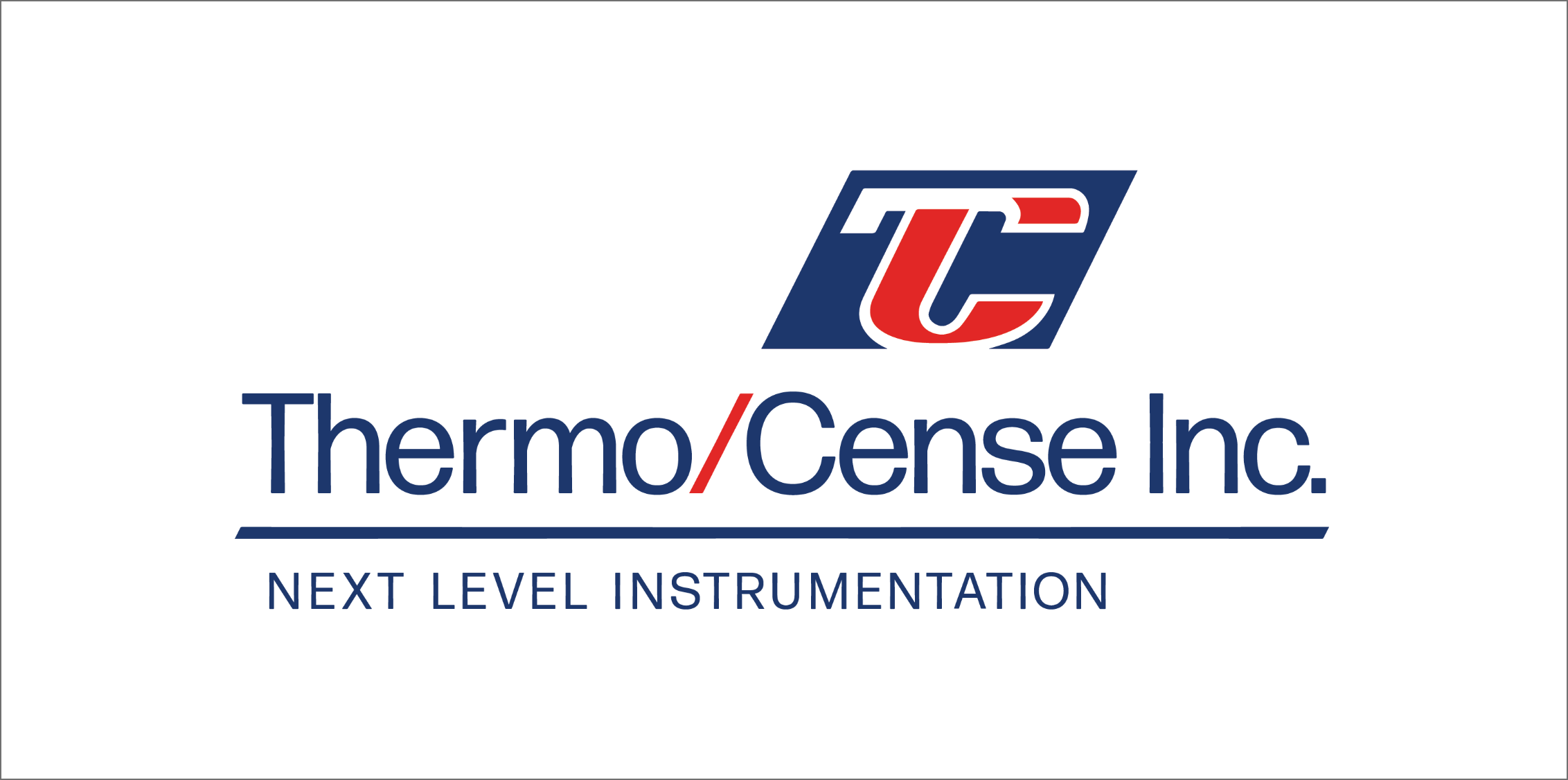 Thermo/Cense vertical logo