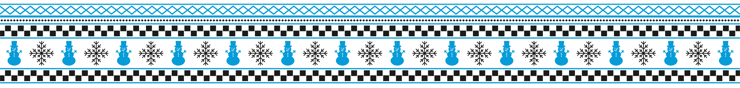 snowman and snowflake pattern